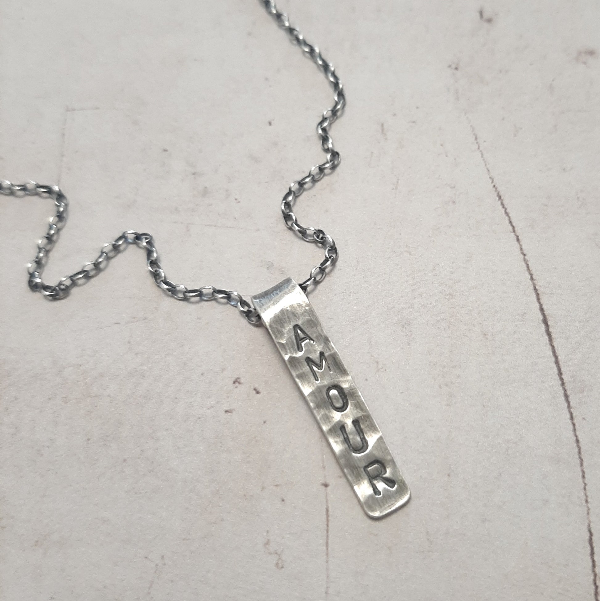 Collier personnalisable en argent massif, collier pour homme
